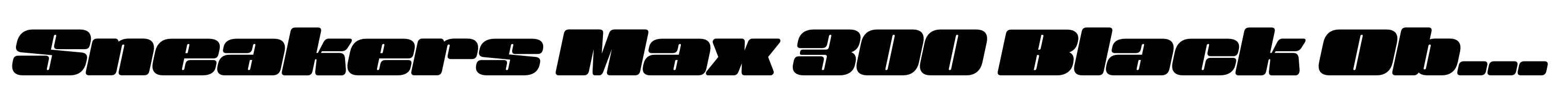Sneakers Max 300 Black Oblique